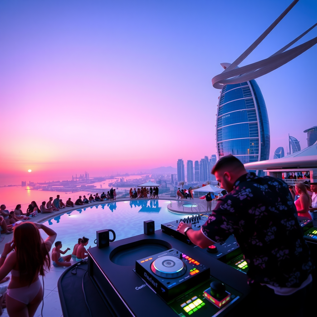Dynamic live rooftop entertainment