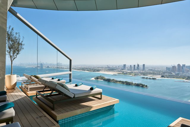 Map to Aura InfinityPool Dubai
